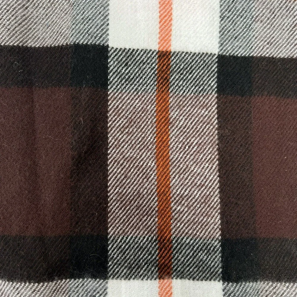 Cashmere Scarf Soft Luxurious Classic Multicolor Plaid Fringe Made Scotland Cozy
